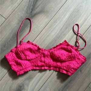 zara pink bra top